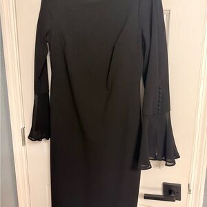Calvin Klein Black Long Sleeve Dress